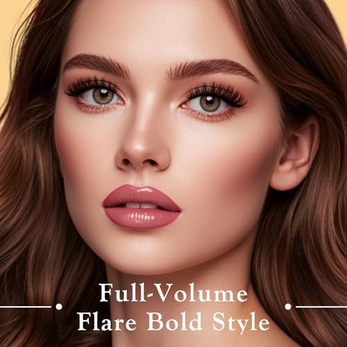 Lashes Volume Mink Eyelashes 14 Pairs Cateye Lash Strips Wispy Cat Eye Lashes Natural Look Short Thick Fluffy False Strip Eyelash Full Small Fake Lashes Pack Black Pesta?as Postizas for Women
