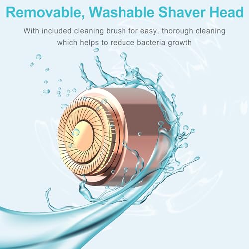 Replacement Heads Generation 3 New for Finishing Touch Flawless Facial Hair Remover, Ring Light Design, 18k Rose Gold, Pack of 6