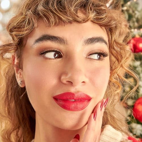 KISS Holiday Lash Couture Faux Mink False Eyelashes, ¡®'Little Black Dress', 12mm, Cruelty-Free, 3 Pairs + 1 Pair with Glitter, KISS SuperStick Strip Lash Adhesive, Black, Net Wt. 4.8g (0.17 oz.)