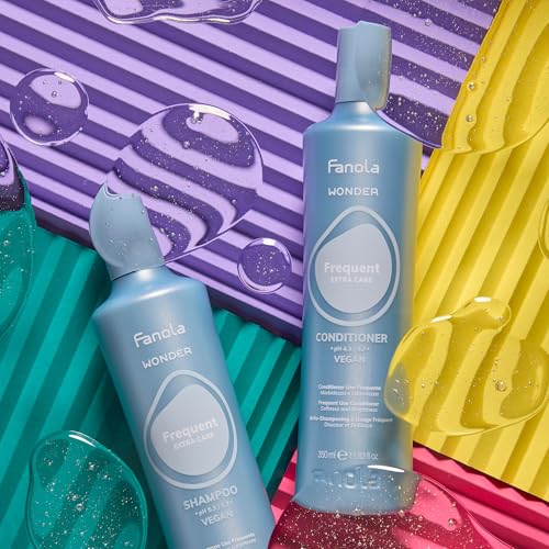 Fanola Wonder Frequent Hair Conditioner for Women & Men - Lightweight Daily Moisturizing Conditioner for Dry Hair - Conditions & Detangles for Softer & Brighter Strands (1000 ml)
