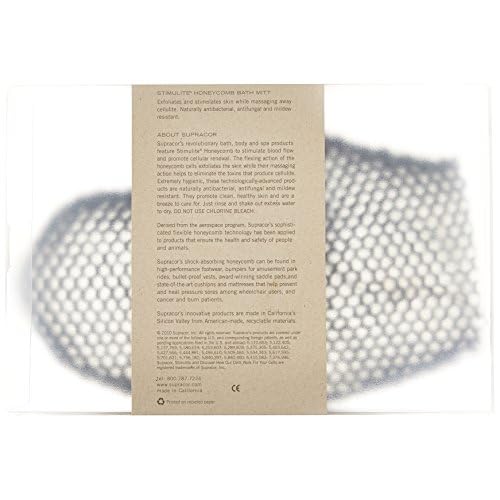 Unisex SUPRACOR Stimulite Bath Mitt (Black)
