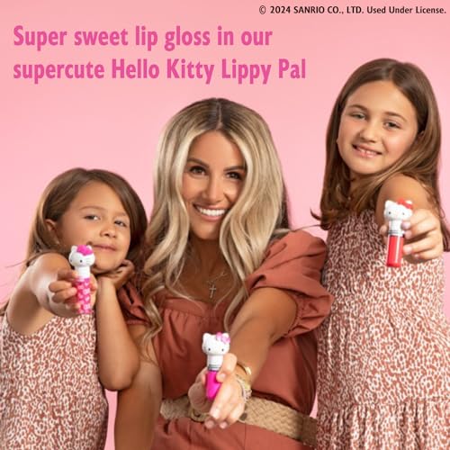 Lip Smacker Lippy Pals Swirls, Sanrio Hello Kitty, Flavored Moisturizing & Smoothing Soft Shine Lip Balm, Hydrating & Protecting Fun Tasty Glossy Finish, Cruelty-Free & Vegan - Kiwi (Pack of 2)