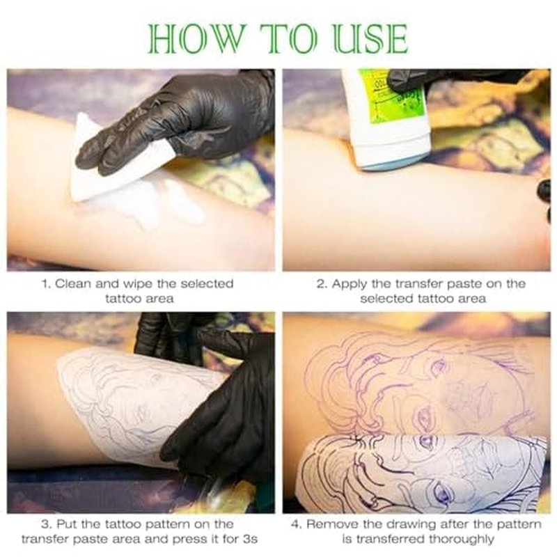 Tattoo Transfer Cream Gel, Safe and Long-Lasting Tattoo Balm for Body Art Makeup Professional Tattoo Transfer Soap Stencil Tattoo Supplies Accessories for Tattoo Artist