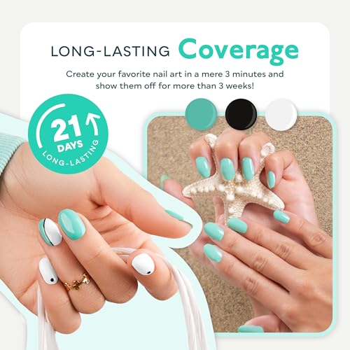 SUNUV 48W UV LED Nail Lamp, UV Light for Nails SUN4 Black, Hema-Free Gel Nail Polish Kit, 6 Colors Gel Polish Set
