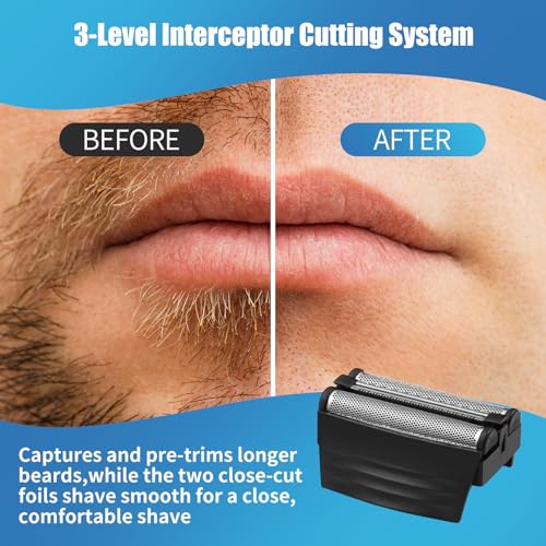 Shaver Replacement Foil Compatible with Remington TITANIUM-X Flex & Pivot Foil and Cutter F5800 & F7800,Shaver heads Fit for Remington F4900,F5800,F7800 (2 Pack)