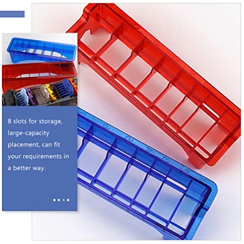 Beaupretty Clipper Guard Holder Storage Box for Hair Clippers and Combs Organizer for Barbers and Hair Salons Tool Easy Access to Limiter Combs Style