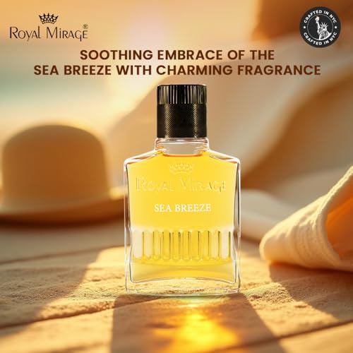 Royal Mirage Sea Breeze Aftershave for Men - Refreshing Post-Shave Lotion with Woody Spicy Fragrance - 3.4 oz After Shave Splash