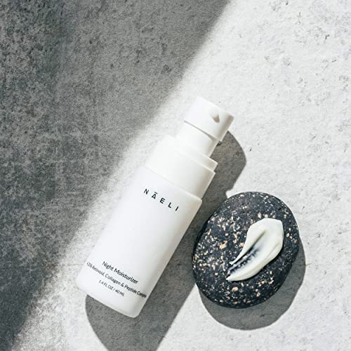 NAELI Retinol Night Moisturizer & Gentle Facial Cleanser Set ? Natural Anti Aging Skincare Gift for Women & Men, Reduces Wrinkles, Improves Skin Texture, Soothes & Hydrates.