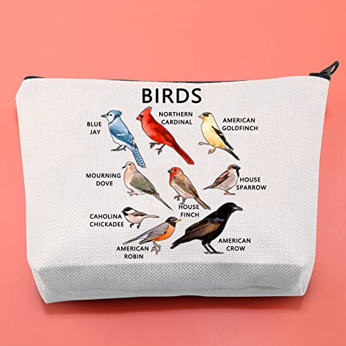 BLUPARK Birds Cosmetic Bag - Travel - Multicolor - Letter Print
