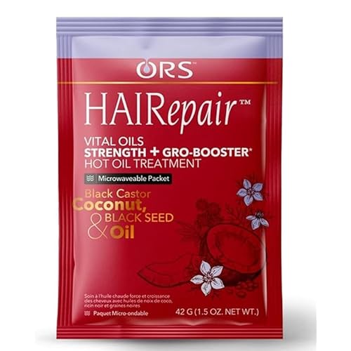 ORS HAIRepair Vital Oils Hot Oil Treatment Strength + Gro-Booster Hot Oil Treatment - Travel Packet 1.5 Ounces (Pack of 12)