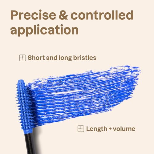 ATTITUDE Oceanly Serum Infused Mascara, EWG Verified, Eye Lash Serum, Length + Volume, Vegan Beauty and Makeup, Blue, 0.24 Oz