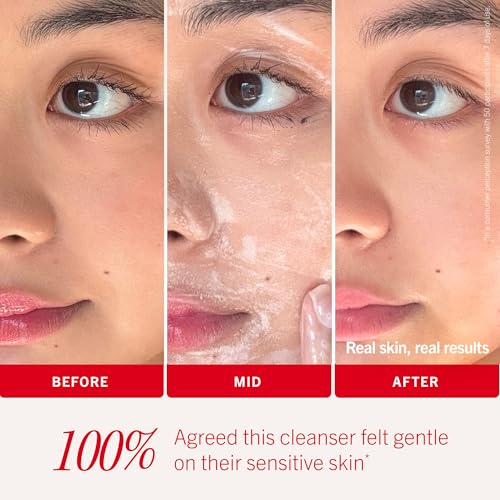 First Aid Beauty Ultra Gentle Cream-to-Foam Pure Facial Cleanser ? Makeup Removing Face Cleanser - Face Wash with Colloidal Oatmeal & Glycerin, for Sensitive, Acne & Blemish-Prone Skin, 2 oz