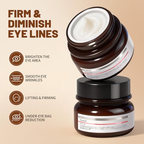 Korean Eye Cream for Dark Circles & Puffiness, 1.06oz Hydrating Under Eye Moisturizer for Fine Lines, Firming, Brightening & Smooth Skin ? Lightweight, Gentle Daily Anti-Aging Eye Treatment
