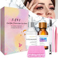 Super Lash Bonder Lash Glue Primer for Eyelash Extensions Kit Instant Cure Adhesive Companion 5 IN 1 Professional Use Only Lash Extension Supplies with Brush Tweezers Applicator