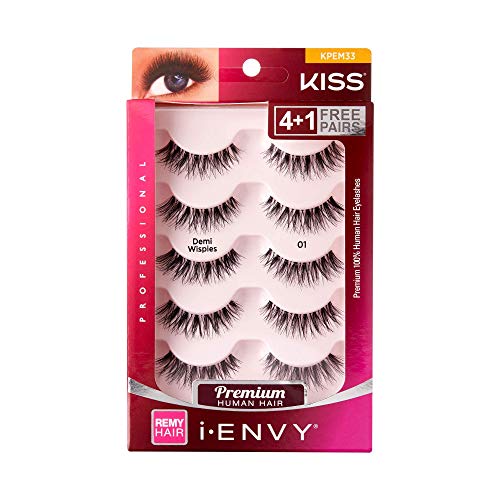 I-ENVY Beyond Naturale 01 Lashes Demi Wispies KPEM33 and I-ENVY Easy Grip Lash Applicator KPA02 Bundle