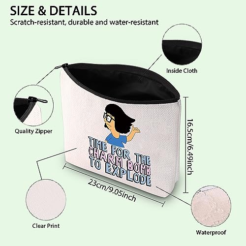 Tina Belcher Zipper Makeup Cartoon TV Show Merchandise Gifts Cartoon Inspired Gift For Tina Fans (TO EXPLODE)