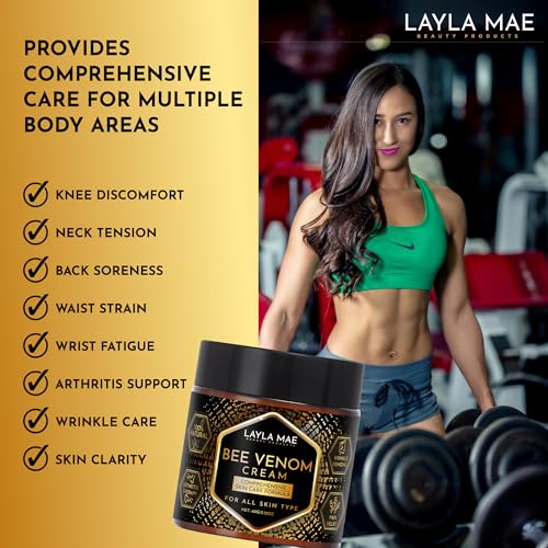 Layla Mae Bee Venom Skin Care Cream - Wrinkle Care Firming for Skin Elasticity Cream - Natural Care for Skin Imperfection