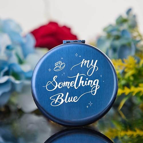 Bride Makeup Mirror My Something Blue Mirror for Bridal Shower Wedding Engagement Gifts
