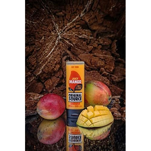 Original Source Mango Shower Gel, 100 Percent Natural Fragrance, Vegan, Cruelty Free, Paraben Free, Bulk Buy, Pack of 6 x 250 ml