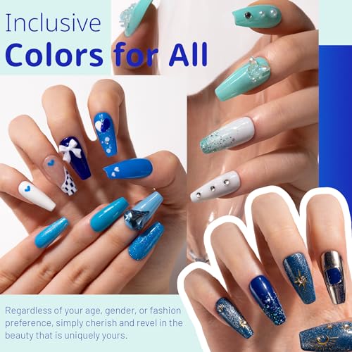 ABAC Gel Polish Kit - 112 Pcs Set with Base & Top Gel,108 Vibrant Colors for All Seasons Long-Lasting DIY Manicure Gift for Women & Nail Art Lovers (Pink,Orange,Blue,Green,Red)