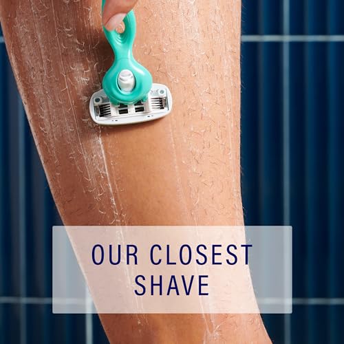 Schick Hydro Silk Sensitive Women's Razor | 5-Blade Razors for Women Sensitive Skin | Womens Razors Sensitive Skin | 1 Handle & 2 Razor Blade Refills