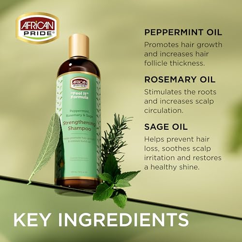 African Pride Feel It Formula Strengthening Shampoo - 12 fl oz (Pack of 3)