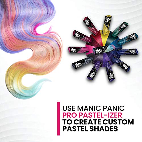 MANIC PANIC Professional Color Pro Pastelizer - Semi Permanent Gel Hair Dye - Lasts Through 40+ Washes - No Developer Required (3oz)