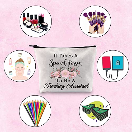 Teacher's Aide Gift It Takes A Special Person To Be A Teaching Assistant Teacher Appreciation Makeup Bag (Special teaching assis)