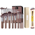 DUcare Makeup Brushes Professional with Bag + DUcare Foundation Brush Contour Makeup Brushes