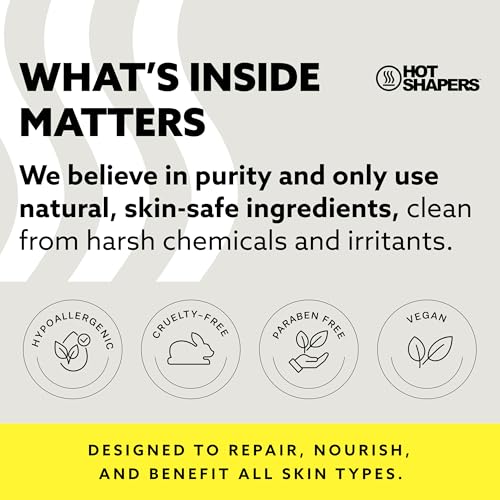 HOT SHAPERS Hot Body Slimming Cream ? Warming Skin-Firming & Toning Formula for a More Sculpted Look ? Made With Clean, Skin-Safe Ingredients