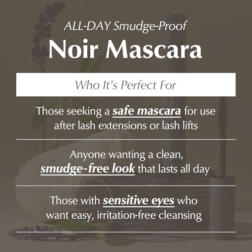 BL Lashes Noir Mascara for Make up, Volumizing, Lengthening | Oil-Free Aftercare Formula | Smudge-Proof, Clump-Free & Long-Lasting Volume (Black, 8ml)
