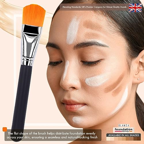 Phoera Foundation Set with Makeup Brush - Matte Cream Foundation Kit with 109 (Mocha) Shade & Applicator - Full Coverage Concealer - 24hr Oil Control - 30ml