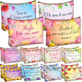 Kacctyen Spanish Christian Cosmetic Bags Bulk Mother's Day Church Gifts Spanish Christian Gifts for Women Bible Verse Pencil Pouch Makeup Bag Regalos Religiosos Para Mujer(24 Pcs,Classic Style)