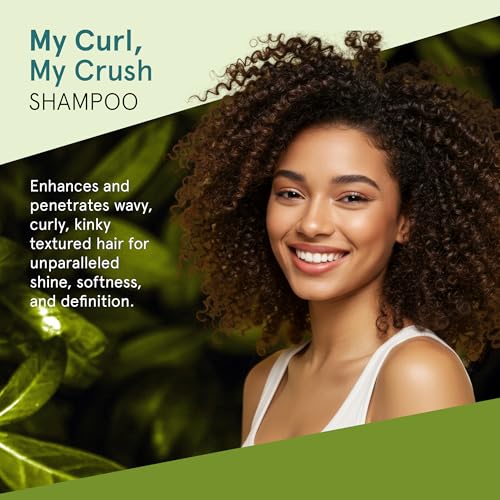 INOAR Meu Cacho Meu Crush Shampoo with Plant-Based Collagen & Vitamin E for Curly Hair Hydration & Definition, 16.9 fl.oz