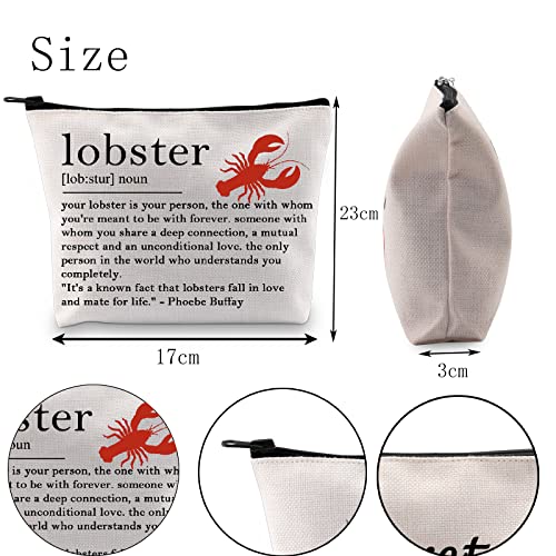 POFULL Lobster Lover Gift Lobster Definition Cosmetic Bag Valentines Day Gift (Lobster Cosmetic Bag)