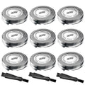 SH30 Replacement Heads for Philips Norelco 3000 Replacement Blades, Series 3000 Replacement Heads for Philips Norelco Sh30 3000/2000/1000/S1560/3900/3600/2400 & Powertouch Models, 9pack
