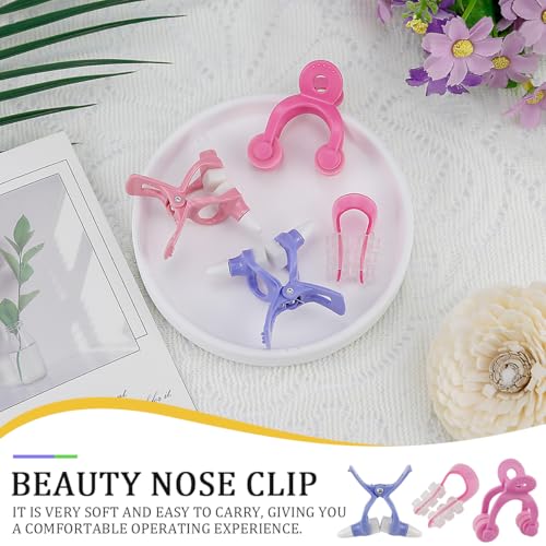 DOERDO DD 8PCS Nose Shaper Nose Lifting Shaper Clip Nose Bridge Up Straightening Enhancer for Wide Nose Straightener Beauty Tool