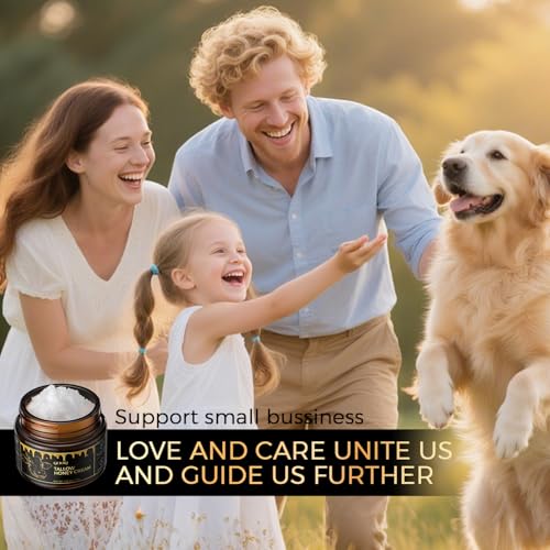 QOOQ 100% Grass Fed Beef Tallow for Skin with Raw Honey & Beach Rose Oil - for Sensitive & Eczema Skin - Natural Face/Body Butter + Lip Balm, Coffee, 1.3 oz
