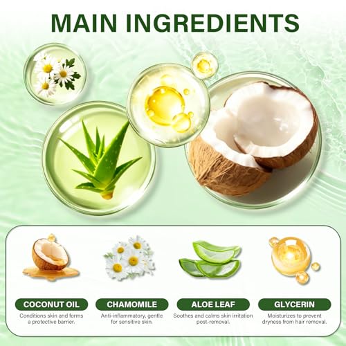 Botan Man Hair Removal Cream with Natural Aloe Vera ? Body & Intimate Areas, Men's No-Shave Hair Removal Spray for Face