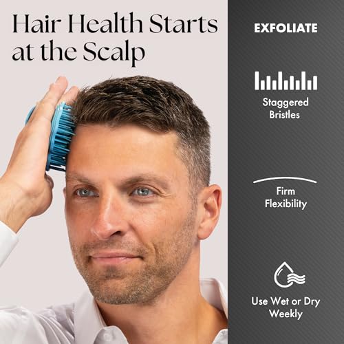 Olivia Garden Scalp Diva Scalp Care Brush - Healthy hair starts with a healthy scalp - Helps with Exfoliating, Cleansing and Massaging - Professional Hair Care Tool for All Lengths - Snag-Free Design