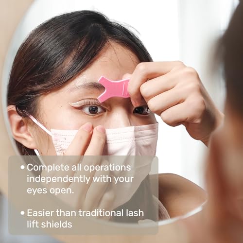 Libeauty Lash Lift Rods, Korean Glueless Lash Lift Pads, Designed for Open-Eye Eyelash Lift, Self Adhesive Eyelash Perm Rods, Eyelash Lifting Tools & Supplies, 5 Sizes Clear