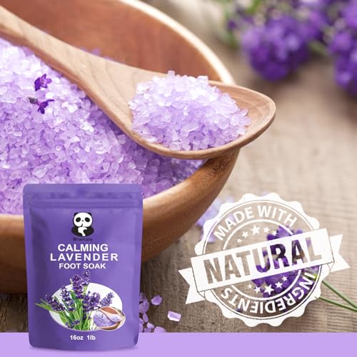 Foot Spa Bath Massager with Heat Bubbles and Vibration Massage and Jets, 16 OZ Calming Lavender Foot Soak Epsom Salt, Foot Soaker with Red Light, 22 Massage Rollers, Adjustable Temp - Black