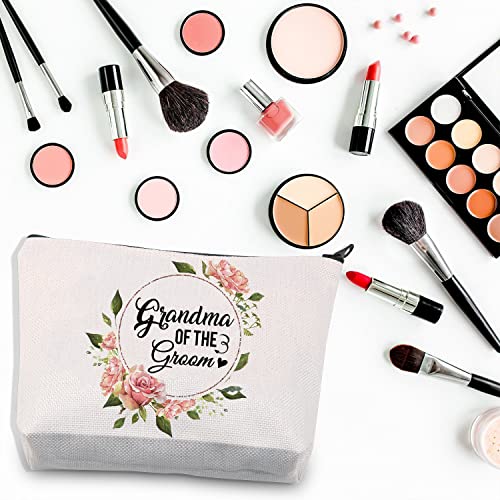 BDPWSS Grandma Of The Groom Cosmetic Bag Grandma Wedding Gift Thank You For Your Constant Love And Support Grandma Travel Pouch From Bride (Grandma of Groom)