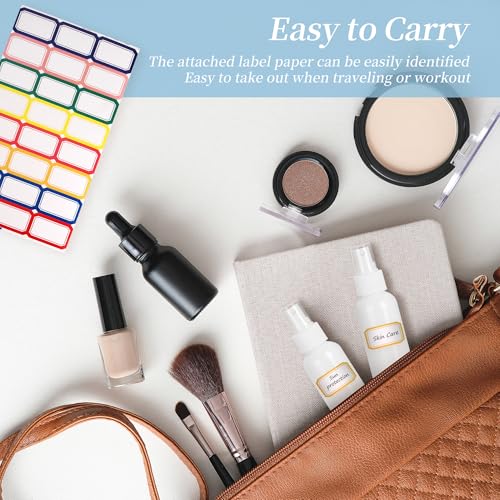 36 Pack White Small Spray Bottles 4 oz/120 ml Plastic Spray Bottles, Fine Mist Empty Small Travel Spray Bottle, Refillable Mini Sprayer Empty Bottle Bulk with Funnels and Labels