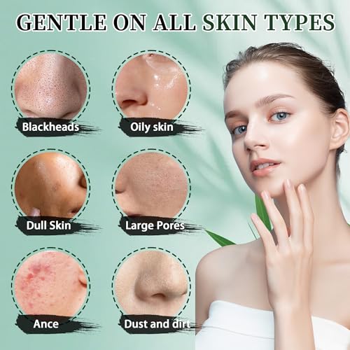 Blackhead Remover Mask, Charcoal Peel Off Face Mask Kit, Deep Cleaning Whiteheads Pore Mask, Oil Control, Men & Women Black Head Remover for Face Care ? 100g Includes Brush, Pimple Extractors
