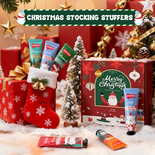 50 Pack Christmas Hand Cream Gifts Set, Bulk Hand Lotion for Party Favors, Moisturizing Mini Hand Lotion , Travel Size Hand Cream for Dry Skin, Ideal Christmas Gifts for Women, Coworkers, Teachers