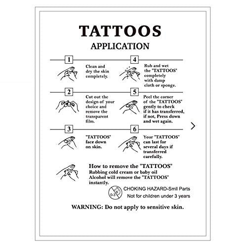 Witchy Knot Tattoo 6 Sheets Temporary Tattoos Knot Temporary tattoo Neck Arm Chest for Women Men Adults