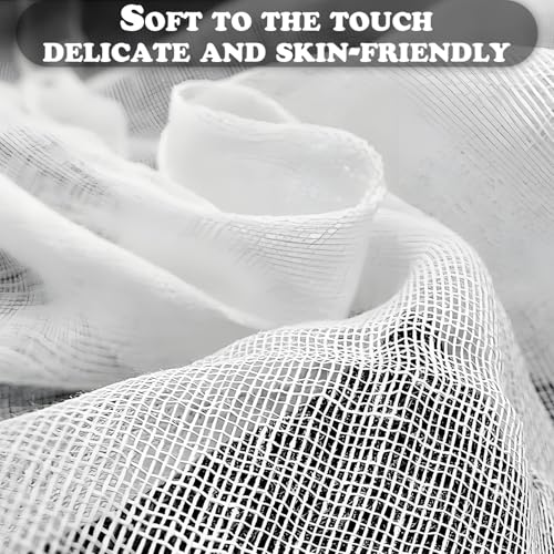 Gauze Face Mask 300 Pack - Extra-Large High Frequency Soft White Net Pads for Skin Care, Beauty Salons, Home Facial & Spa DIY - Precut Gauze Sheets for Women & Girls (10.8 x 11.8 Inches)