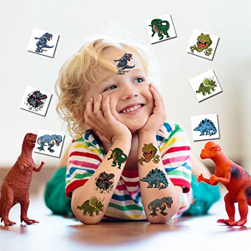 148 PCS Dinosaur and Dragon Temporary Tattoos for Kids - Dragon Individually Tattoos for Boys Girls Dinosaur Birthday Party Favors Goodie Bag Fillers