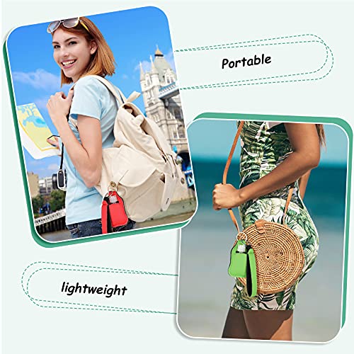 Patelai 54 Pcs Hand Sanitizer Holder Keychain Wristlet Set 1oz Empty Travel Bottle Refillable Bottle Portable Keychain Holder